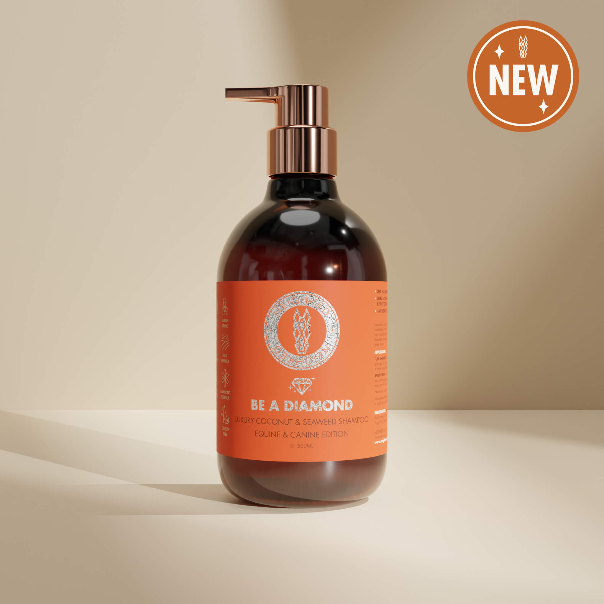 BE A DIAMOND – LUXURY COCONUT & SEAWEED SHAMPOO – EQUINE & CANINE EDITION